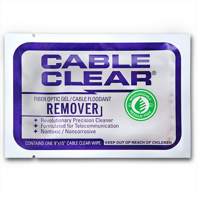 CablePrep Fiber Optic Gel/Cable Floodant Towelettes from GME Supply